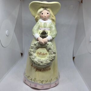 Ceramic "Mom" Figurine with Small Flower holder.